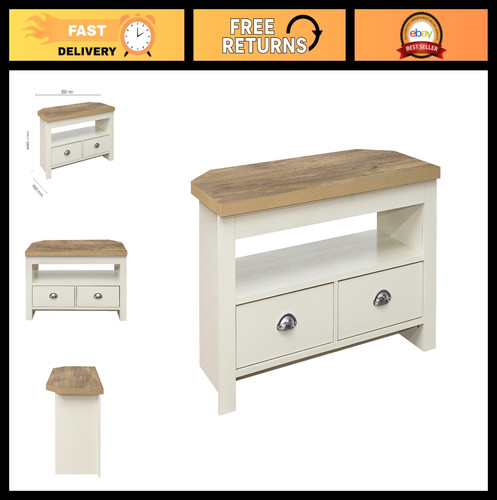 Cream oak effect corner - oak, tv