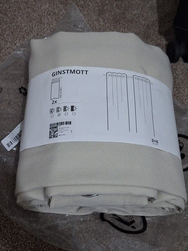 Ikea curtains beige 145cm - 145cm, x