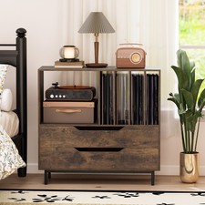 Record storage cabinet retro - record,