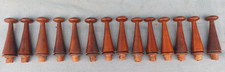 Vintage Mahogany Hat / Coat Pegs from 1920s 1930s Wardrobe