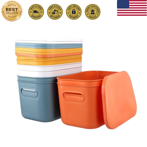 Pack colored plastic storage - 8,