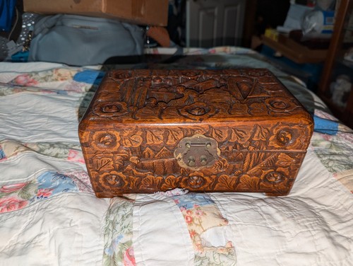 Old chinese cantonese carved - old,