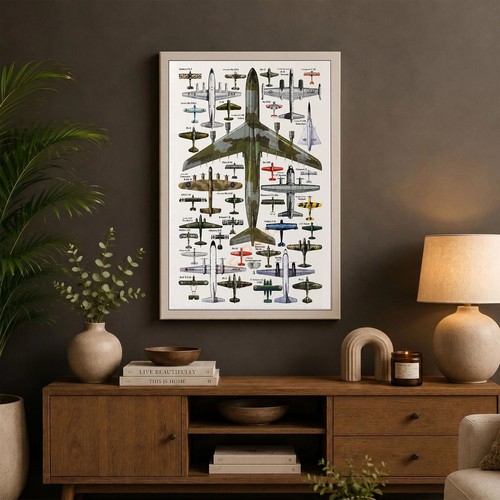 Vintage aviation warplanes - vintage,