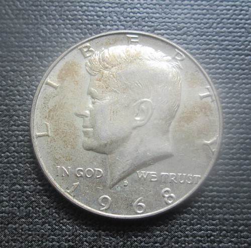 1968 usa kennedy silver half - 1968-d,