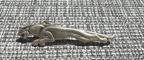 Vintage silver tone leaping - tone,