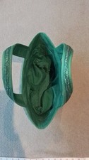 Ladies Green Woven Basket bag