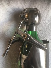 Wine Bottle Art Clarinet Woodwind Metal Sculpted Designer 
