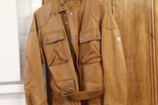 Belstaff  Unisex Tan Leather Jacket Size EURO 42 READ LISTING