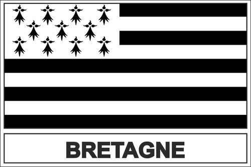 Sticker flag brittany - sticker,