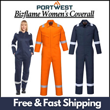 Portwest Bizflame Ladies Work Coverall Flame Resistant Welding Womens Overall UK