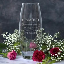Personalised Glass Bullet Vase