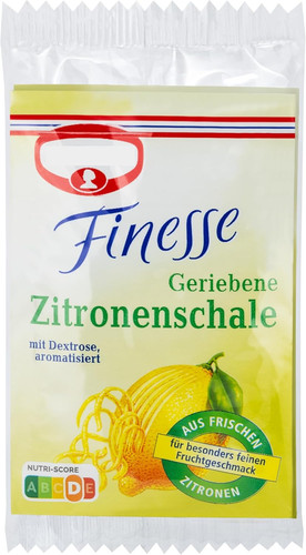 Finely grated lemon peel zest - lemon,