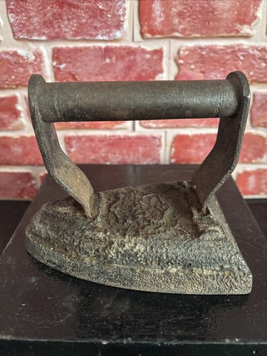 Rare antique cast flat iron - flat,