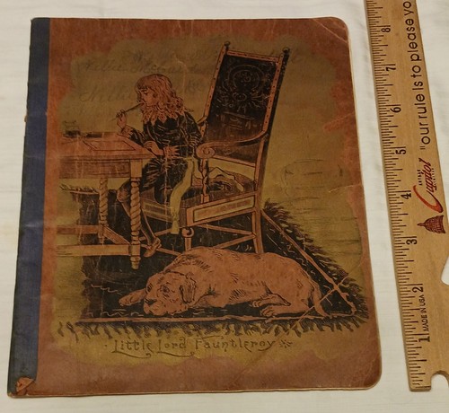 Antique 1890 composition book - composition,