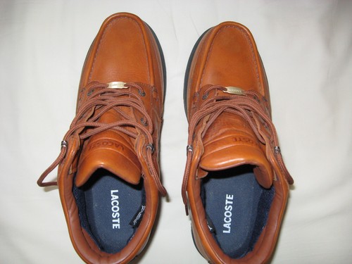Lacoste light tan ankle boots