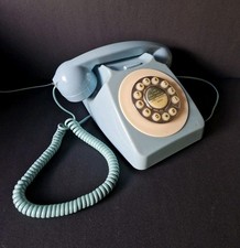 Reka - Vintage Style Retro House Landline Phone Blue 
