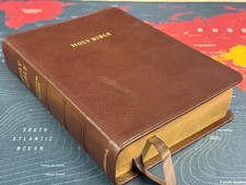 Cambridge Clarion, NASB 95, Brown Calfskin, Slight Mark to Cover, Otherwise VGC