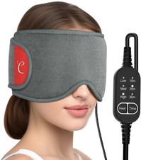 Comfytemp Heated Eye Mask – Electric USB Warm Compress with 3 Heat Settings & Ti