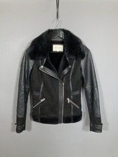 RIVER ISLAND BIKER Jacket - UK8 - Black - Great Condition - Women’s