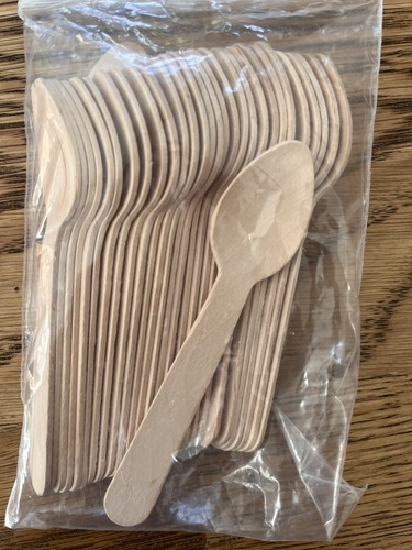 Wooden teaspoon tea coffee - teaspoon,