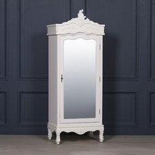 French style white chateau - white,