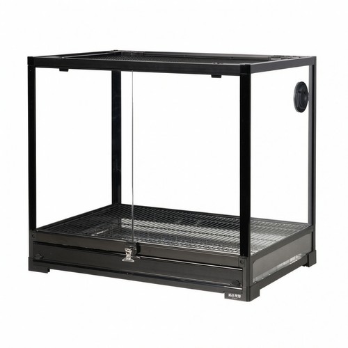 Glass bird cage clear - glass, view