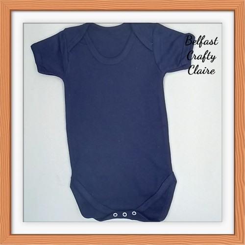 Plain navy blue baby short - blue,