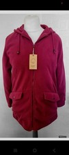 Cotton Traders Size 12 Dark Magenta  Fleece Parka Coat NEW