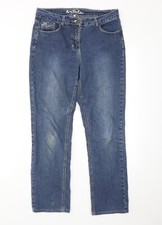 RJR.John Rocha Womens Blue Cotton Blend Skinny Jeans Size 12