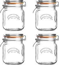 Kilner Square Clip Top Jar Set