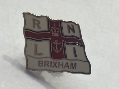 Vintage brixham rnli enamel - brixham,
