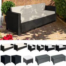 Outdoor Rattan Garden Patio Wicker Weave Furniture Table Sofa Chair Black New