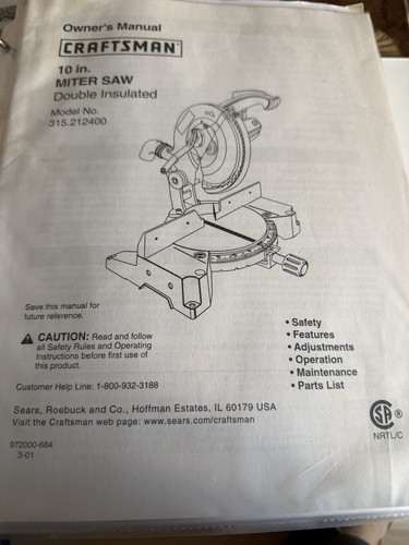 Craftsman miter saw - craftsman,