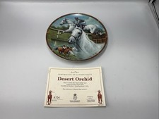 Danbury Mint Great Racehorses Collectors Plate - Desert Orchid With COA