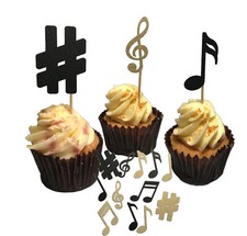 12x Musical Note Cupcake Cake