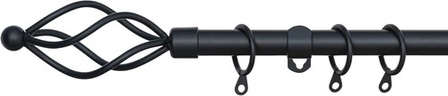 Twisted metal curtain pole - metal,