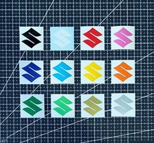 SUZUKI Logo -  Vinyl Sticker - 2 x SMALL SIZE 40 X 40 mm - MULTIPLE COLOURS