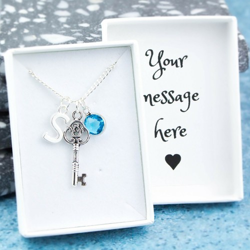 Key necklace personalised - necklace,,