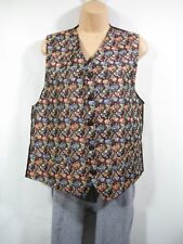 Men's Waistcoat Size 38R Burgandy Floral Very Good Condition