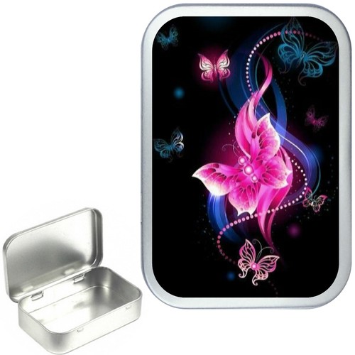 Pink pearl butterfly silver - butterfly,,