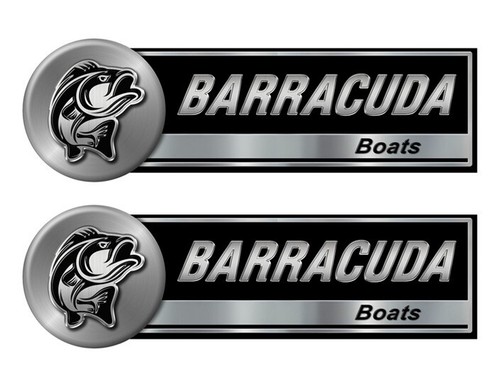 Two barracuda classic stickers - two,