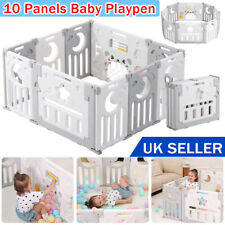 Foldable Baby Playpen 10 Panel Kids Child Indoor Safety Activity Center Toy Gift
