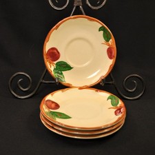 Franciscan Apple 4 Saucers