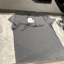 Balmain Paris Men’s T Shirt In Grey New With Tags Size XL