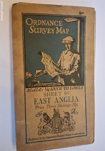 Vintage ordnance survey - ordnance, east