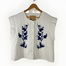 Culture White Embroidered