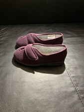 NEW Cosyfeet Diane 6E Extra Wide Womens Comfort Shoes Purple UK 3 Slippers