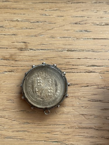Victorian shilling pendant - victorian,