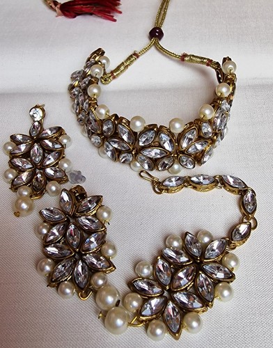 Chocker necklace pearl - necklace,,