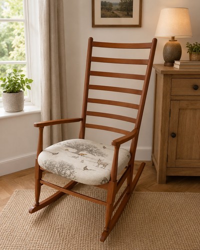 Retro teak colour wooden slim - retro,